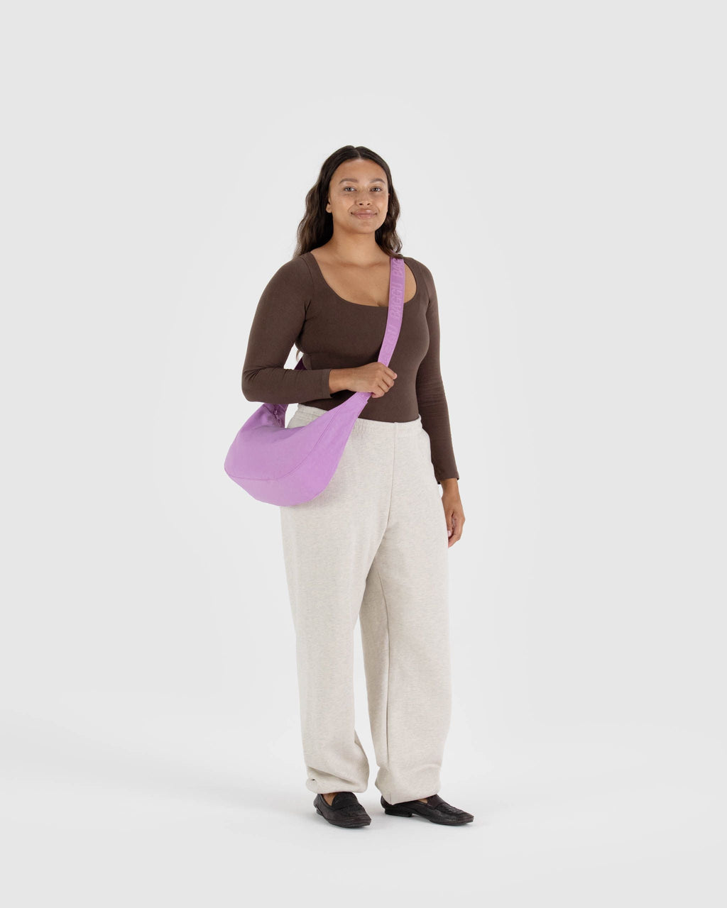 Medium Nylon Crescent Bag image 1